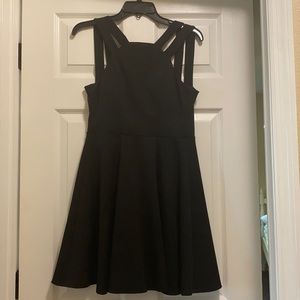 black mini formal dress